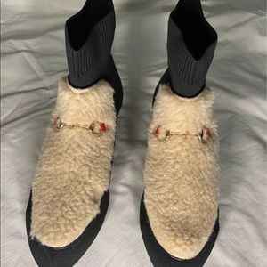 womens fur shoes
